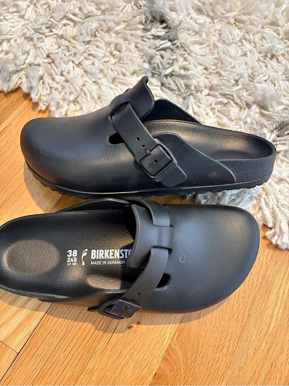 Birkenstock Boston EVA Black Clogs EU 38